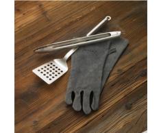 Rösle BBQ Grill-Set 3 teilig Grillhandschuh, Barbecue Wender, Grillzange