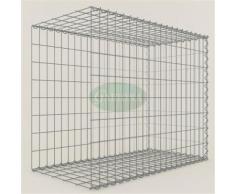Anbau-Gabione Typ2 Steinkorb 100 x 80 x 50 cm, Maschenweite 5 x 10 cm, Gabionen