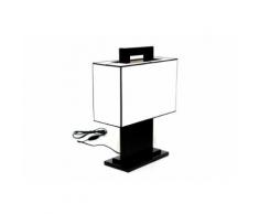 Nachttischlampe Tischlampe Tischleuchte Tisch Lampe Beleuchtung Fensterbank lackiert Schwarz Schmal
