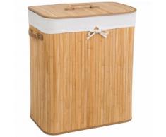 Bambus Wäschekorb Wäschesammler Wäschetruhe Wäschebox 100L Wäschetonne Box natur
