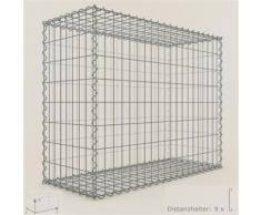 Anbau-Gabione Typ3 Steinkorb 100 x 80 x 40 cm, Maschenweite 5 x 10 cm, Gabionen