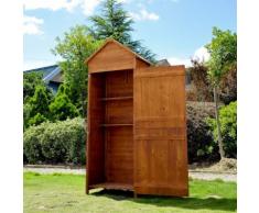 Holz Gerätehaus Geräteschuppen Gartenschrank Geräteschrank Gartenhaus 2 Regal