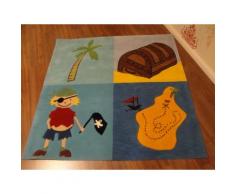 Kinderteppich- Schatzinsel 140 x 140 cm Gustav und seine Freunde