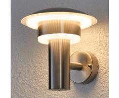 Dekorative LED-Edelstahl-Außenwandleuchte Lillie
