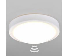 Badezimmer-LED-Deckenlampe Aras mit Sensor, weiß