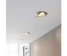Dreier-Set LED-Einbauleuchten Andrej, nickel matt