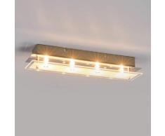 Glas-Deckenleuchte Levy mit LED-Lampen