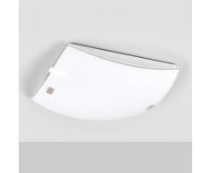 Sensor-Glas-Deckenleuchte Malak mit LEDs