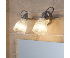 Kara - Badezimmer-Wandlampe mit Riffelglas und LED