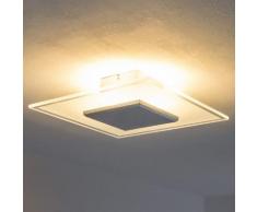 Quadratische LED-Deckenleuchte Lole aus Glas