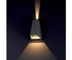 Zweifach strahlende LED-Außenwandleuchte Jendrik