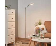 Nickelfarbene LED-Leseleuchte Friedarika