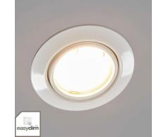 Weiße LED-Einbauleuchten Juna, 3 Stück easydim