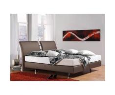 Inosign Boxspringbett, 160/200 cm, braun, 7-Zonen-Kaltschaummatratze, Härtegrad 2