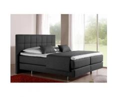 Inosign Boxspringbett, 140/200 cm, grau, Bonnell-Federkernmatratze, Härtegrad 3