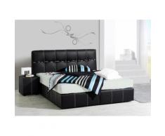 Inosign Boxspringbett, 140/200 cm, schwarz, Tonnentaschen-Federkernmatratze, Härtegrad 3
