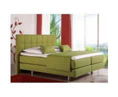 Inosign Boxspringbett, 140/200 cm, grün, 7-Zonen-Tonnentaschen-Federkernmatratze, Härtegrad 3
