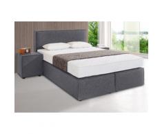 Inosign Boxspringbett, 7-Zonen-Kaltschaummatratze, grau, Härtegrad 2