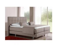 Inosign Boxspringbett, 140/200 cm, beige, 7-Zonen-Kaltschaummatratze, Härtegrad 3