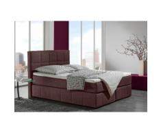 Inosign Boxspringbett, 140/200 cm, braun, Bonnell-Federkernmatratze, Härtegrad 3
