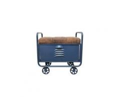 "Hocker & Truhe "Steampunk" blau"