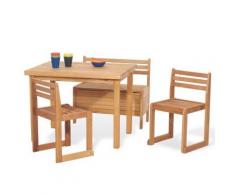 Kindersitzgruppe Peter, 4-tlg., Buche massiv, geölt holzfarben
