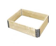 Fichtenholz Hochbeet, erweiterbar 60x80 cm beige