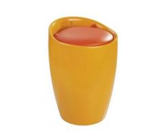 Hocker Candy Orange Badhocker, mit abnehmbarem Wäschesack orange