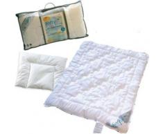 Kinder Bettdecke & Kissen Set SoftyFil, Kunstfaser, 100 x 135 + 40 x 60 cm weiß