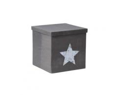 Ordnungsbox mit Deckel 33x33 cm grau