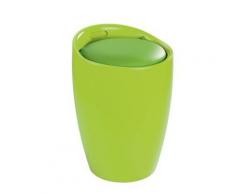 Hocker Candy Green Badhocker, mit abnehmbarem Wäschesack grün