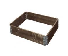 Fichtenholz Hochbeet, erweiterbar 60x80 cm braun