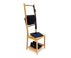 "Bambus Herrendiener "Kleiderstuhl" beige"