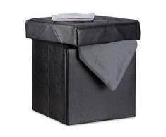 Faltbarer Sitzhocker schwarz