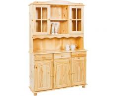 "Massivholz Buffet -Schrank "Granny" B 130 cm, H198 cm beige"