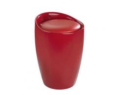 Hocker Candy Red Badhocker, mit abnehmbarem Wäschesack rot