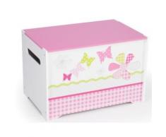 Spielzeug Truhe Schmetterling Patchwork rosa