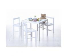 Kindersitzgruppe, Kiefer massiv, weiß, 4-tlg.