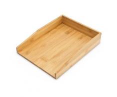 "Papierablage "Bamboo" 33x25x6 cm beige"