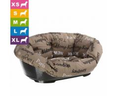Ferplast Hundekorb Sofà mit Bezug - L 61,5 x B 45 x H 21,5 cm