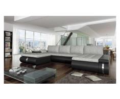 JUSTyou FADO LUX Wohnlandschaft Schwarz Grau