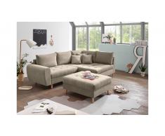 JUSTyou North Dakota Ecksofa Rechts Creme