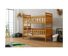 JUSTyou Tom Slim Etagenbett Erle 80x160 cm