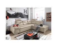 JUSTyou California Ecksofa Rechts Creme