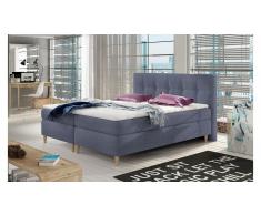 JUSTyou Dia Boxspringbett Dunkellila Chester 180x200