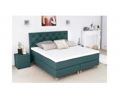 ELESS Amore Boxspringbett Meerblau 180x200 cm H3-H3