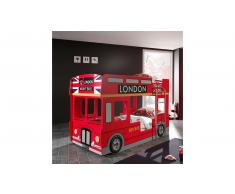 JUSTyou Benin Busbett Rot HxBxL 132x96x215 cm