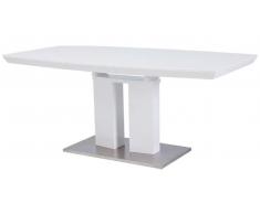 JUSTyou Divani Ausziehtisch 76x85x140-200 cm Weiß