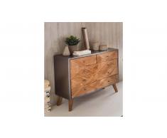 JUSTyou Sorro Kommode Teakholz Grau
