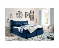 JUSTyou Lincoln Boxspringbett Blau